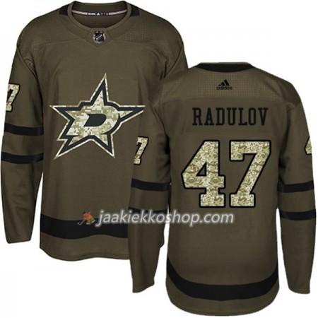 Miehille NHL Dallas Stars Pelipaita Alexander Radulov 47 Adidas 2017-2018 Camo Vihreä Authentic